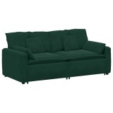 Cumpara ieftin Canapea modulara cu perne, verde inchis