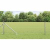 VidaXL &Icirc;ngrădire cu st&acirc;lpi Argintiu 0.4 x 10 m Oțel
