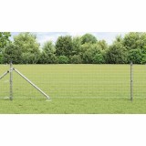 &Icirc;mprejmuirea Euro cu 7 st&acirc;lpi cu v&acirc;rf 0.4x10 m din oțel galvanizat