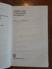 Problem Book in High School Mathematics - A.I. Prilepko/ R2P4S foto