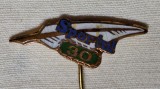 ziarul SPORTUL aniversare a 30 de ani - insigna rara din anii 1970 ( Republica Socialista Romania)