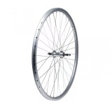 Roata spate dubla, frana janta, 28&quot;, culoare argintie Cod:AWR2814
