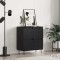 vidaXL Bufet Negru 60 x 35 x 70 cm Lemn compozit