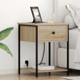 vidaXL Dulap de noapte Stejar sonoma 42 x 41 x 56 cm Lemn compozit