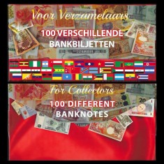 Pachet 100 bancnote străine diferite, necirculate - STERTER SET
