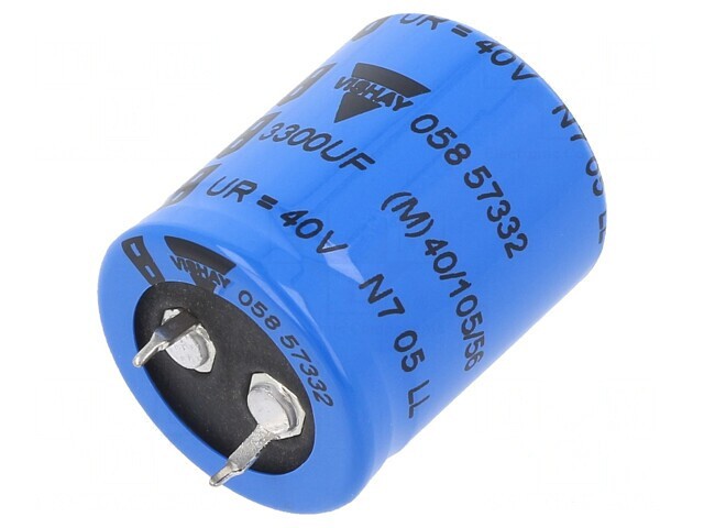 Condensator electrolitic 3.3mF 40VDC SNAP-IN