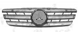 Grila radiator Mercedes Clasa ML (W163), 02.1998-07.2005, gri/negru, 1638801185, 504405-1, Rapid