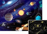Puzzle sistemul solar 500 piese starline lumineaza in intuneric, Ravensburger