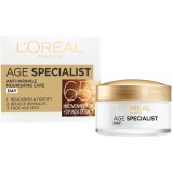 Crema antirid pentru fata L&amp;#039;Oreal Paris Age Specialist 65+ de zi, 50 ml