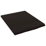 Cumpara ieftin Blat de baie, maro inchis, 40x50x(2-4) cm, lemn masiv tratat