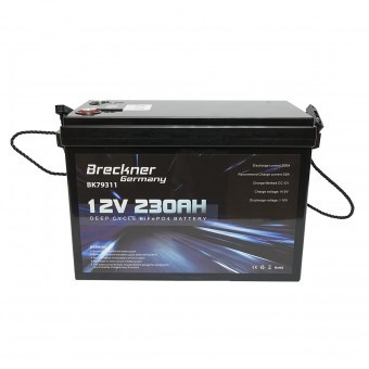 Baterie Li-ion LiFePO4 12.8V, 230Ah (deep cycle) cu BMS, LCD display si protectie temperatura Breckner Germany foto