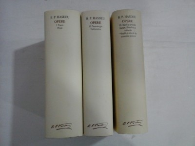 B.P. HASDEU - OPERE - 1,2,3 ( editia Academia Romana ) foto