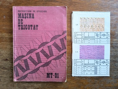 Instructiuni de utilizare pentru Masina de Tricotat MT-01, Cugir / R4P4F foto