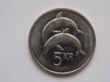 5 Kronur Islanda 1981, XF, Colectie Numismatica, Moneda Islandeza, Anii &#039;80, Piese de Colectie, Valuta Veche, Investitie Numismatica