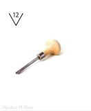 Rydlo s hru&scaron;kovou rukov&auml;ťou na linoryt - profil 12, Taietura lamei 4 mm