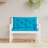 Set 2 Perne Banca Gradina 100x50x7 cm Oxford Albastru Exterior