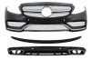 Bara Fata Mercedes C-Class C205 A205 Coupe Cabriolet (2014-2019) cu Difuzor Bara Spate si Eleron Portbagaj C63S Design Performance AutoTuning, KITT