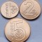 Set 3 monede 1,2,5 Kopecks / Kopeici 2009 Belarus, km#561-563, unc