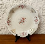 FRUCTIERA VECHE DIN PORTELAN FIN, CREM D29cm