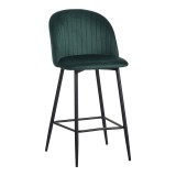 Cumpara ieftin Scaun de bar Barow, Pako World, Verde inchis, 53x46x96 cm