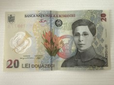 Vand bancnota 20 lei Ecaterina Teodoroiu