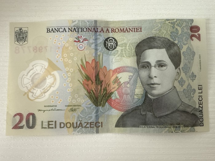 Vand bancnota 20 lei Ecaterina Teodoroiu