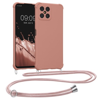 Husa Kwmobile pentru Honor X8, Silicon, Roz, 59331.154 foto