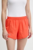 Under Armour pantaloni scurți de alergare Fly By culoarea galben, uni, high waist
