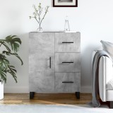 vidaXL Servantă, gri beton, 69,5x34x90 cm, lemn compozit
