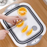 Cumpara ieftin Tocator 3 in 1, tocator, cos depozitare, vas pentru spalare, pliabil , 40x30 cm