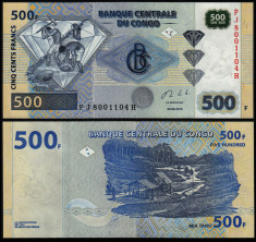 = CONGO - 500 FRANCS - 2013 - UNC = foto