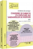 Admiterea in notariat. Culegere de subiecte cu explicatii ale variantelor de raspuns (editia 2025) - Universul Juridic