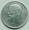 5 lei 1906 Moneda Mare Argint Centenar Regele Carol I 40 ani de domnie, 25 grame
