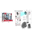 Uscator de par de jucarie pentru fete, cu accesorii coafura, functie suflare aer, materiale netoxice, +3 ani
