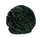 Cumpara ieftin Perna decorativa catifea verde Flower &Oslash;40x8 cm