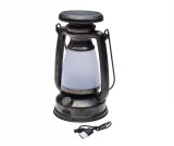 Lampa Camping Retro, Panou Solar, USB-C, 1200mAh, Reglabilă, Gri, ABS, Rezistentă Apă, 208mm