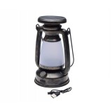 Lampa camping Retro cu panou solar integrat, culoare gri Cod:AA25484BR