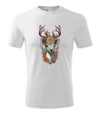 Tricou Personalizat - Cerb Floral Artistic