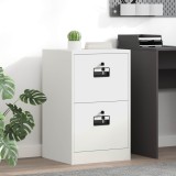 vidaXL Dulap pentru Fișiere cu sertar cu raft Alb 44 x 50 x 106.5 cm 891615