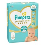 Scutece Premium Care, marimea 1, 2-5kg, 72 bucati, Pampers