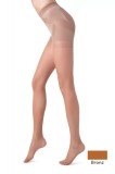Ciorap Modelator cu Efect de Push-Up X-press 20 Den - Bronz, 3-M Standard, Conte Elegant