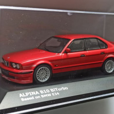 Macheta BMW E34 Alpina B10 BiTurbo Seria 5 1990 rosu- Solido 1/43