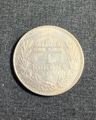 Moneda 1 coroana 1914 Austro Ungaria argint