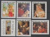Ciad, pictura, Craciun 1971, Murillo, MNH