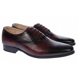 Pantofi barbati eleganti din piele naturala Bordeaux 888VIS