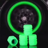 Cumpara ieftin Capace ventil din silicon fluorescente, verde , protectie pentru valve, efect luminos si compatibilitate universala
