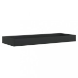 Cumpara ieftin Chiuveta negru 120x46x11 cm, conglomerat turnat mineral/marmura
