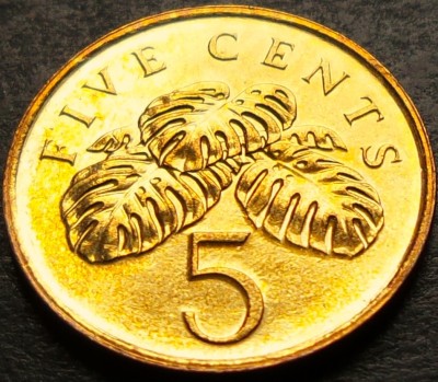 Moneda 5 CENTI - SINGAPORE, anul 2003 * cod 4141 = UNC foto