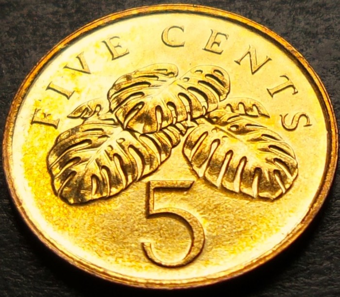 Moneda 5 CENTI - SINGAPORE, anul 2003 * cod 4141 = UNC