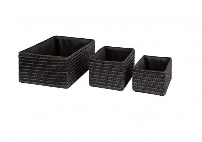 Set 3 cosuri de depozitare pentru casa Livarno home, dimensiuni diferite